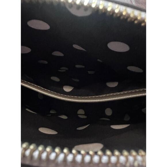 Anne Klein  Womens Light Grey Dome Satchel Saffiano Leather Classic Chic - Picture 4 of 6